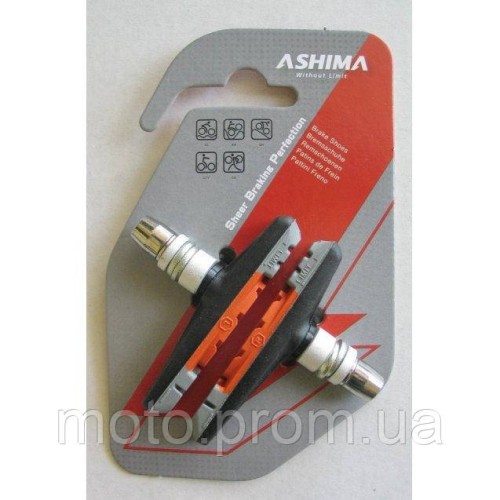 Гальмівні колодки ASHIMA Sport AP65V-M-AL для обідніх вело гальм V-Brake