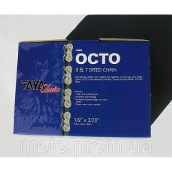Велосипедний ланцюг TAYA OCTO Silver/Black 7/8sp [30 м]