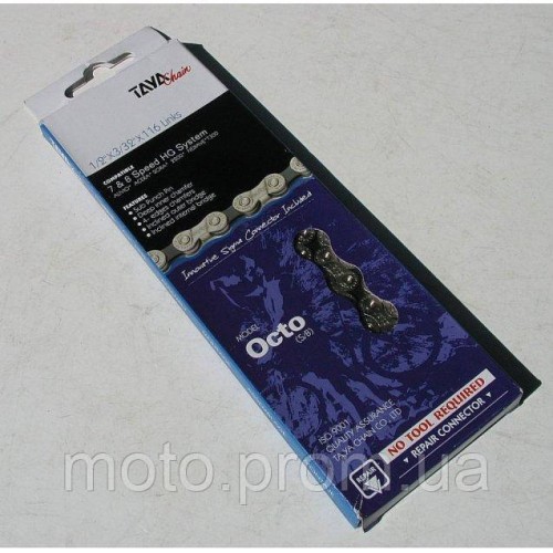 Ланцюг TAYA OCTO Silver/Black 7/8sp