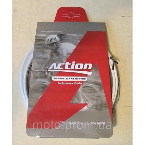 Набор оплеток и тросов Ashima Action [White] Brake Ø1.5 mm