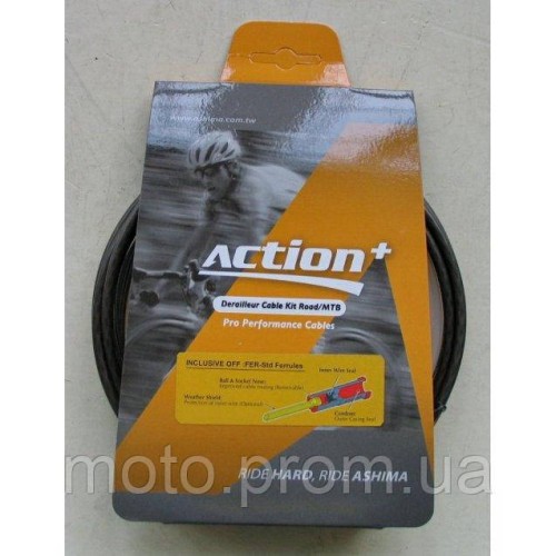 Набір обплетень і тросів Ashima Action+ [Black] Gear Ø 1.2 mm