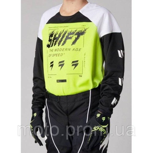 Дитяча джерсі SHIFT YOUTH WHITE LABEL FLAME JERSEY [Flo Yellow] YM