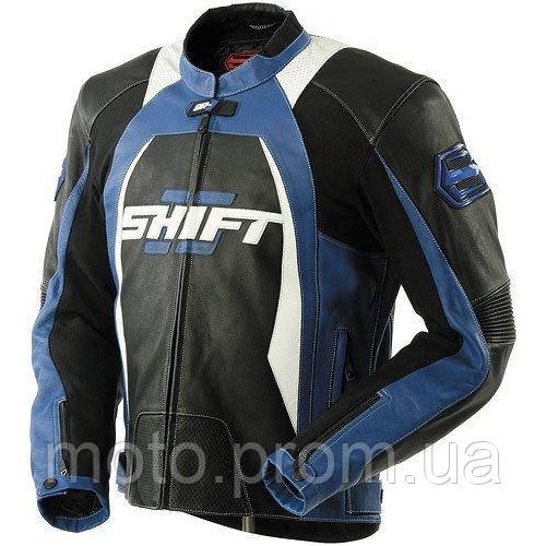 Куртка SHIFT SR-1 Leather Jacket [Black/Blue] XXL