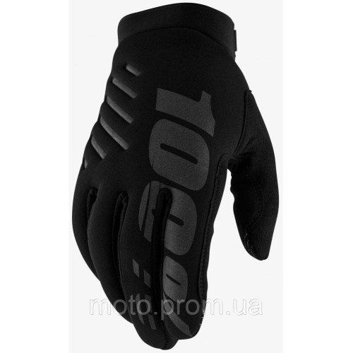 Зимові перчатки 100% BRISKER Glove [Black] L (10)