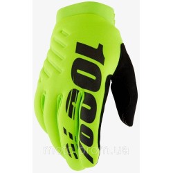 Зимові перчатки 100% BRISKER Glove [Fluo Yellow] XXL (12)