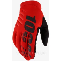 Зимові перчатки 100% BRISKER Glove [Red] XXL (12)