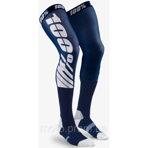 Шкарпетки Ride 100% REV Knee Brace Socks [Flash Navy] S/M