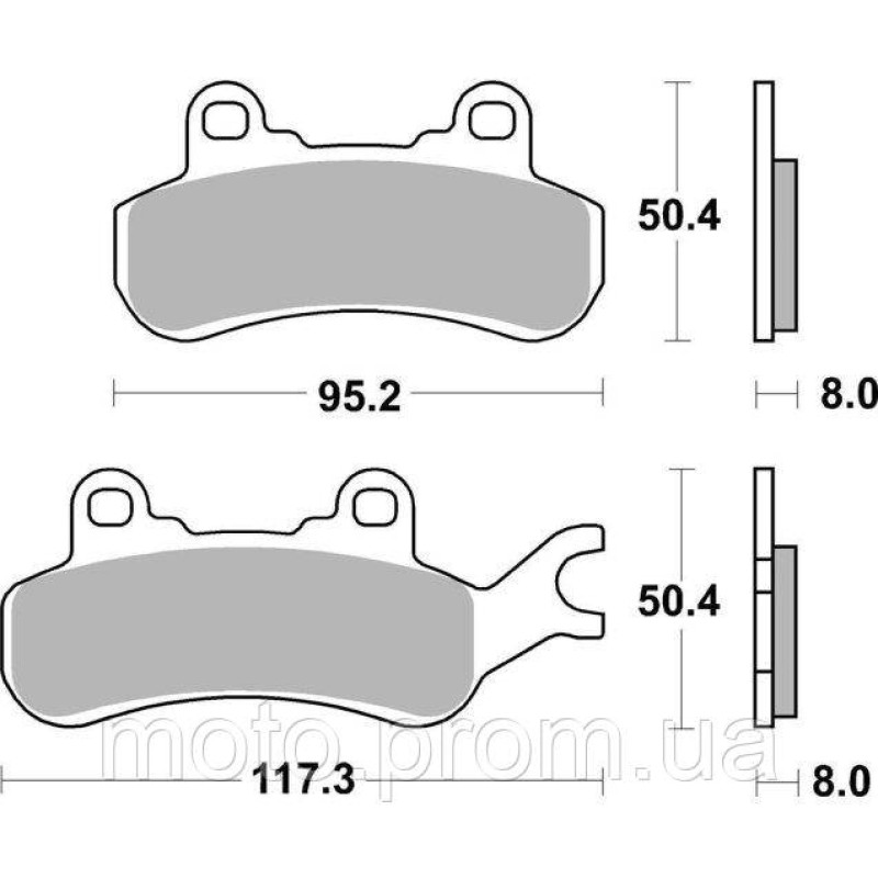Гальмівні колодки SBS Racing Brake Pads EVO Sinter/Sinter
