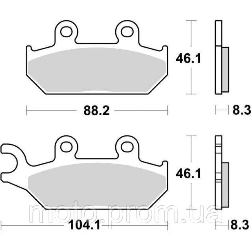Гальмівні колодки SBS Racing Brake Pads EVO Sinter/Sinter