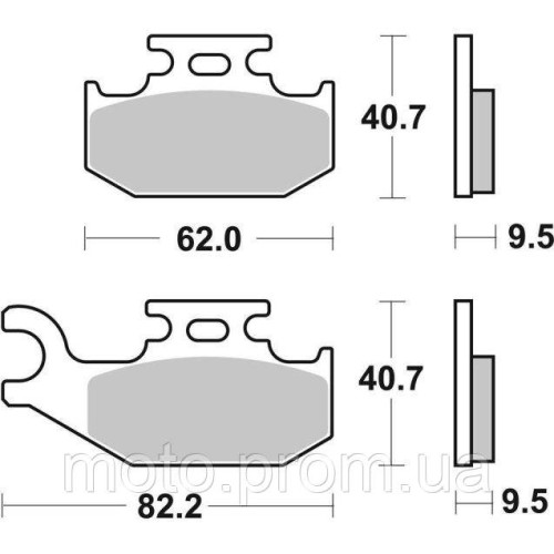 Гальмівні колодки SBS Racing Brake Pads EVO Sinter/Sinter