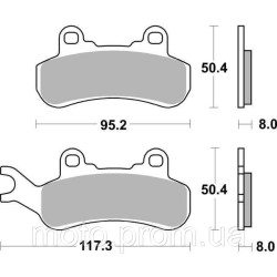 Гальмівні колодки SBS Upgrade Brake Pads EVO Sinter/Sinter