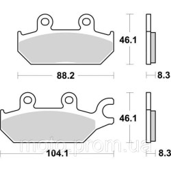 Гальмівні колодки SBS Upgrade Brake Pads EVO Sinter/Sinter