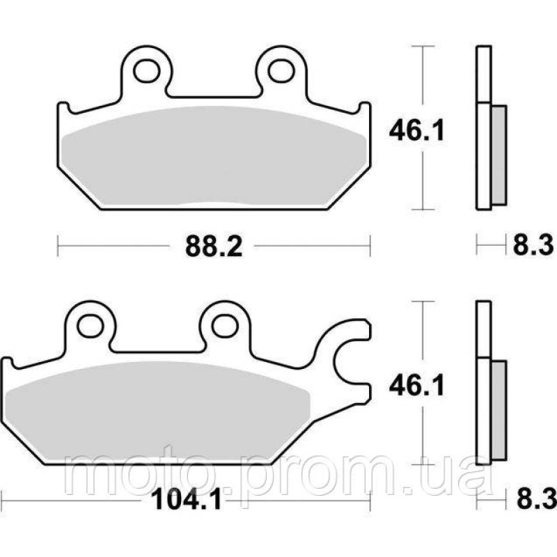 Гальмівні колодки SBS Upgrade Brake Pads EVO Sinter/Sinter