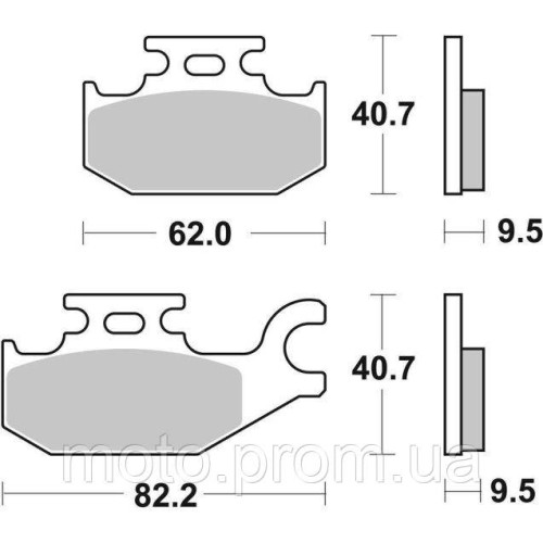 Гальмівні колодки SBS Upgrade Brake Pads EVO Sinter/Sinter