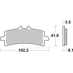 Гальмівні колодки Renthal RC-1 Front Brake Pads Sintered
