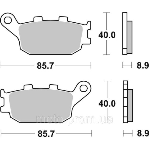 Гальмівні колодки Renthal RC-1 Rear Brake Pads Sintered