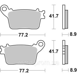Гальмівні колодки Renthal RC-1 Rear Brake Pads Sintered