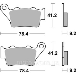 Гальмівні колодки Renthal RC-1 Rear Brake Pads Sintered