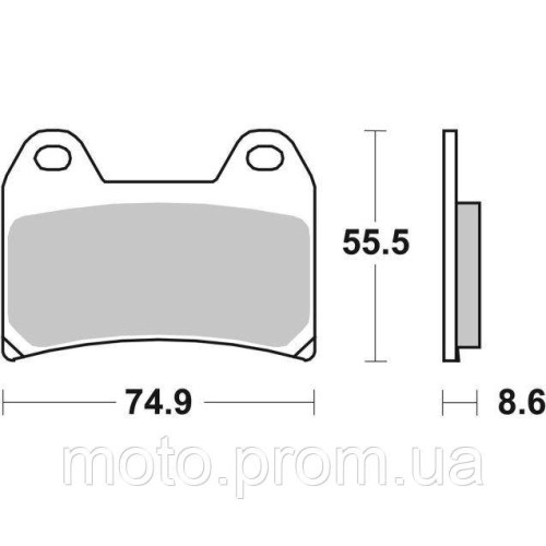 Гальмівні колодки SBS Dynamic Concept Front Brake Pads High-Tech Sintered