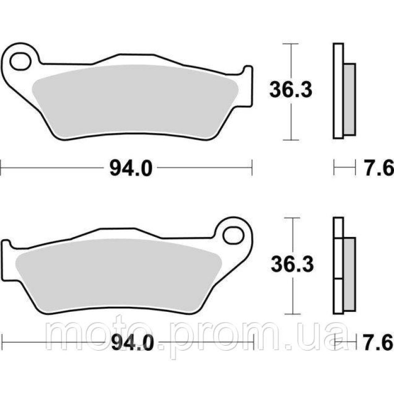 Гальмівні колодки SBS Racing Rear Brake Pads Carbon Tech