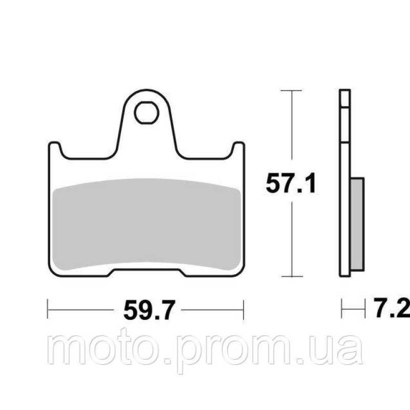 Гальмівні колодки SBS Racing Rear Brake Pads Carbon Tech