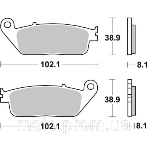 Гальмівні колодки SBS Road Racing Front Brake Pads Dual Carbon