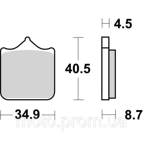 Гальмівні колодки SBS Road Racing Front Brake Pads Dual Carbon