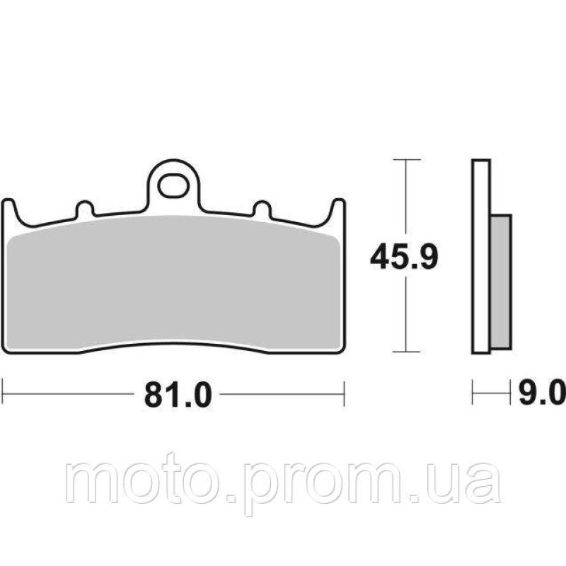 Гальмівні колодки SBS Track Days Front Brake Pads Sinter