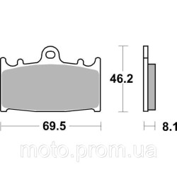 Гальмівні колодки SBS Track Days Front Brake Pads Sinter Гальмівні колодки SBS Track Days Front Brake Pads Sinter