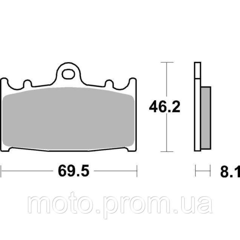 Гальмівні колодки SBS Track Days Front Brake Pads Sinter