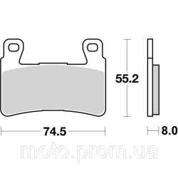 Гальмівні колодки SBS Track Days Front Brake Pads Sinter