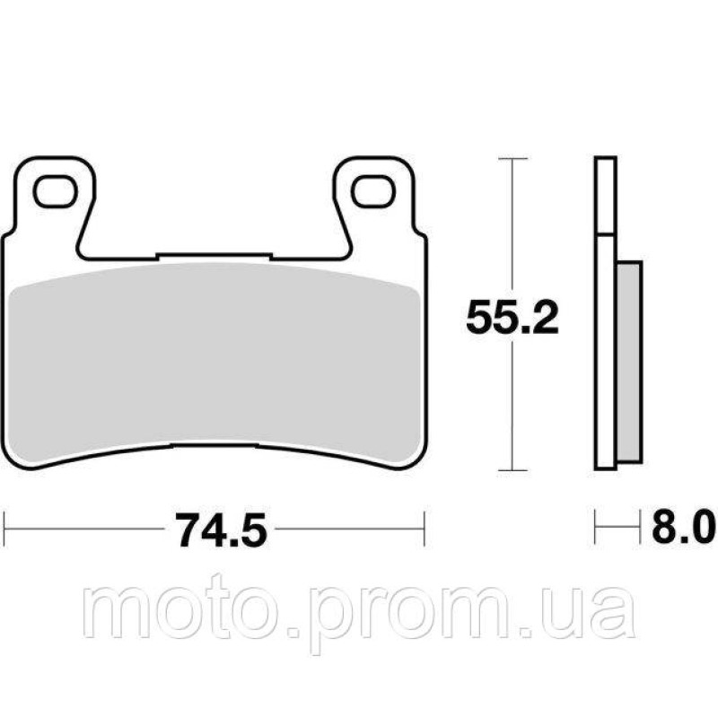 Гальмівні колодки SBS Track Days Front Brake Pads Sinter