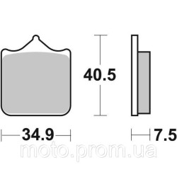 Гальмівні колодки SBS Track Days Front Brake Pads Sinter