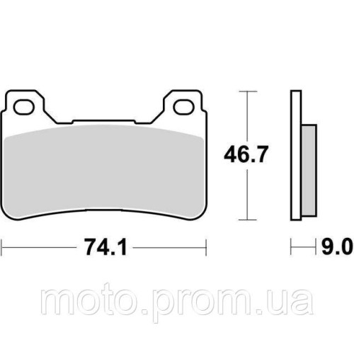 Гальмівні колодки SBS Track Days Front Brake Pads Sinter
