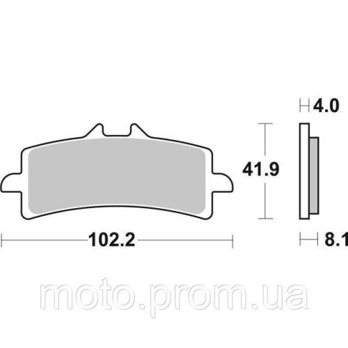 Гальмівні колодки SBS Track Days Front Brake Pads Sinter