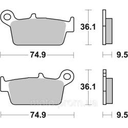Гальмівні колодки Renthal RC-1 Works Brake Pads Sintered