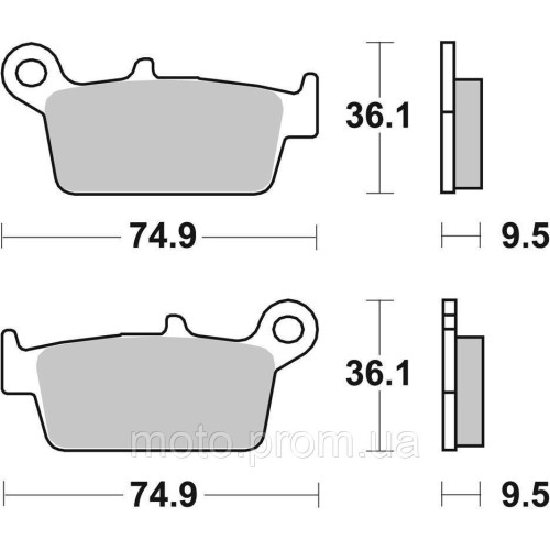 Гальмівні колодки Renthal RC-1 Works Brake Pads Sintered