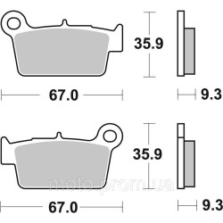 Гальмівні колодки Renthal RC-1 Works Brake Pads Sintered Гальмівні колодки Renthal RC-1 Works Brake Pads Sintered