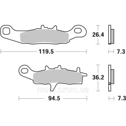 Гальмівні колодки Renthal RC-1 Works Brake Pads Sintered Гальмівні колодки Renthal RC-1 Works Brake Pads Sintered