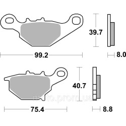 Гальмівні колодки Renthal RC-1 Works Brake Pads Sintered
