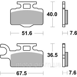 Гальмівні колодки Renthal RC-1 Works Brake Pads Sintered
