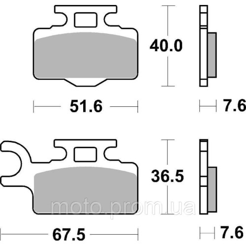 Гальмівні колодки Renthal RC-1 Works Brake Pads Sintered