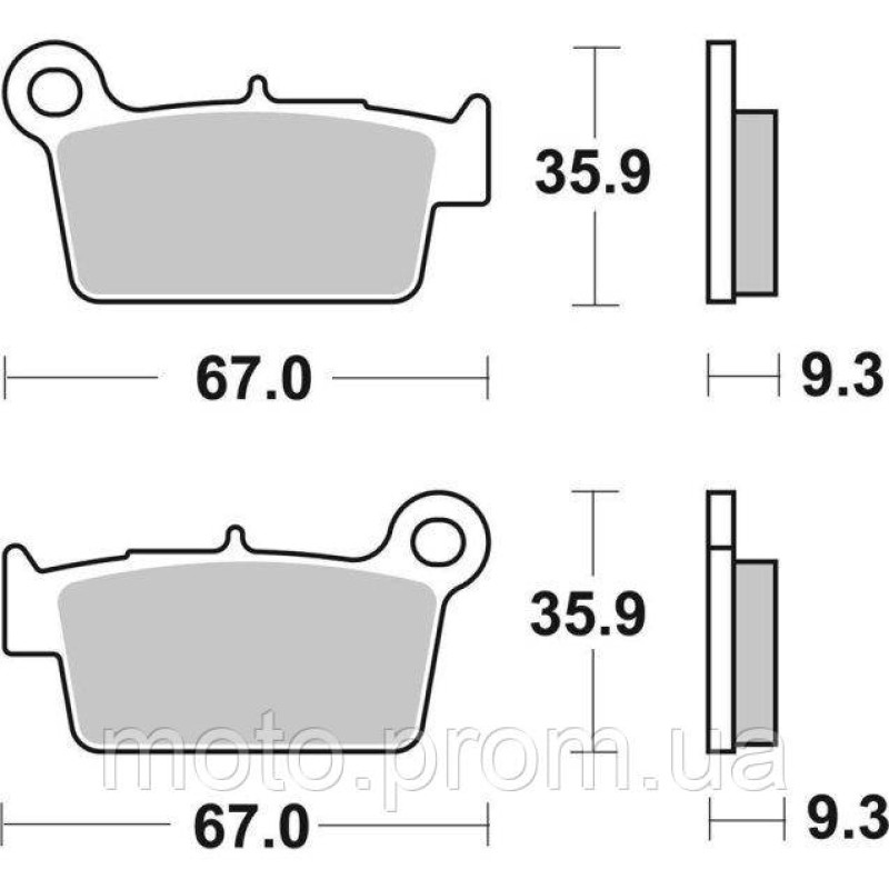 Гальмівні колодки SBS Comp Brake Pads Carbon