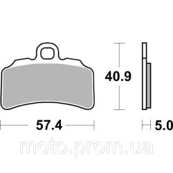Гальмівні колодки SBS Racing Brake Pads EVO Sinter/Sinter