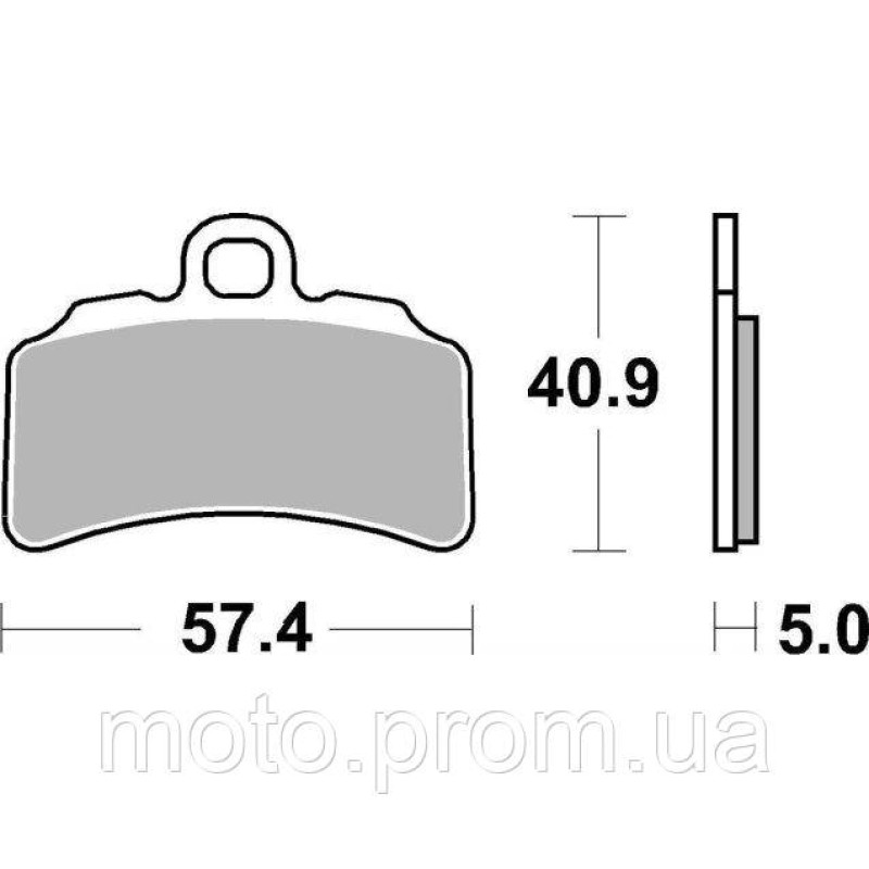 Гальмівні колодки SBS Racing Brake Pads EVO Sinter/Sinter