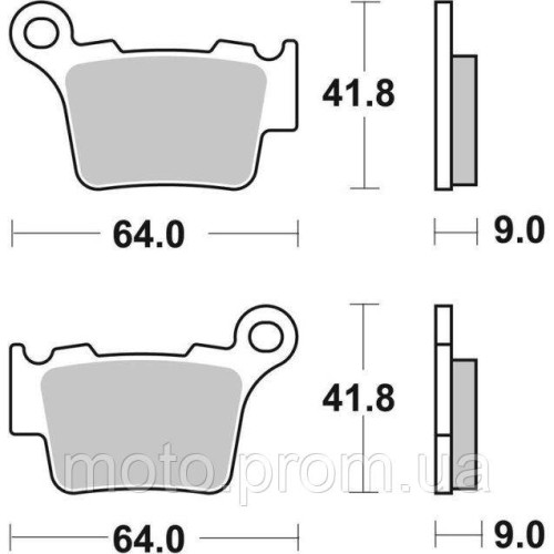 Гальмівні колодки SBS Racing Brake Pads EVO Sinter/Sinter