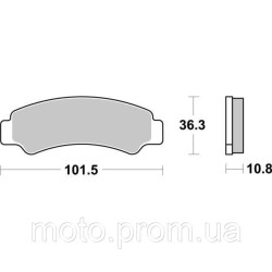 Гальмівні колодки SBS Sport Brake Pads Sinter/Carbon