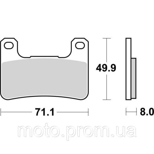 Гальмівні колодки SBS Performance Front Brake Pads Sinter