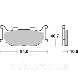 Гальмівні колодки SBS Performance Front Brake Pads Sinter Гальмівні колодки SBS Performance Front Brake Pads Sinter