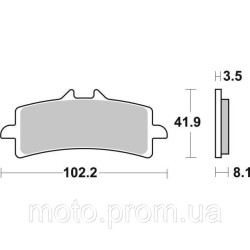 Гальмівні колодки SBS Performance Front Brake Pads Sinter Гальмівні колодки SBS Performance Front Brake Pads Sinter